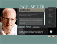 Tablet Screenshot of paulspicer.com